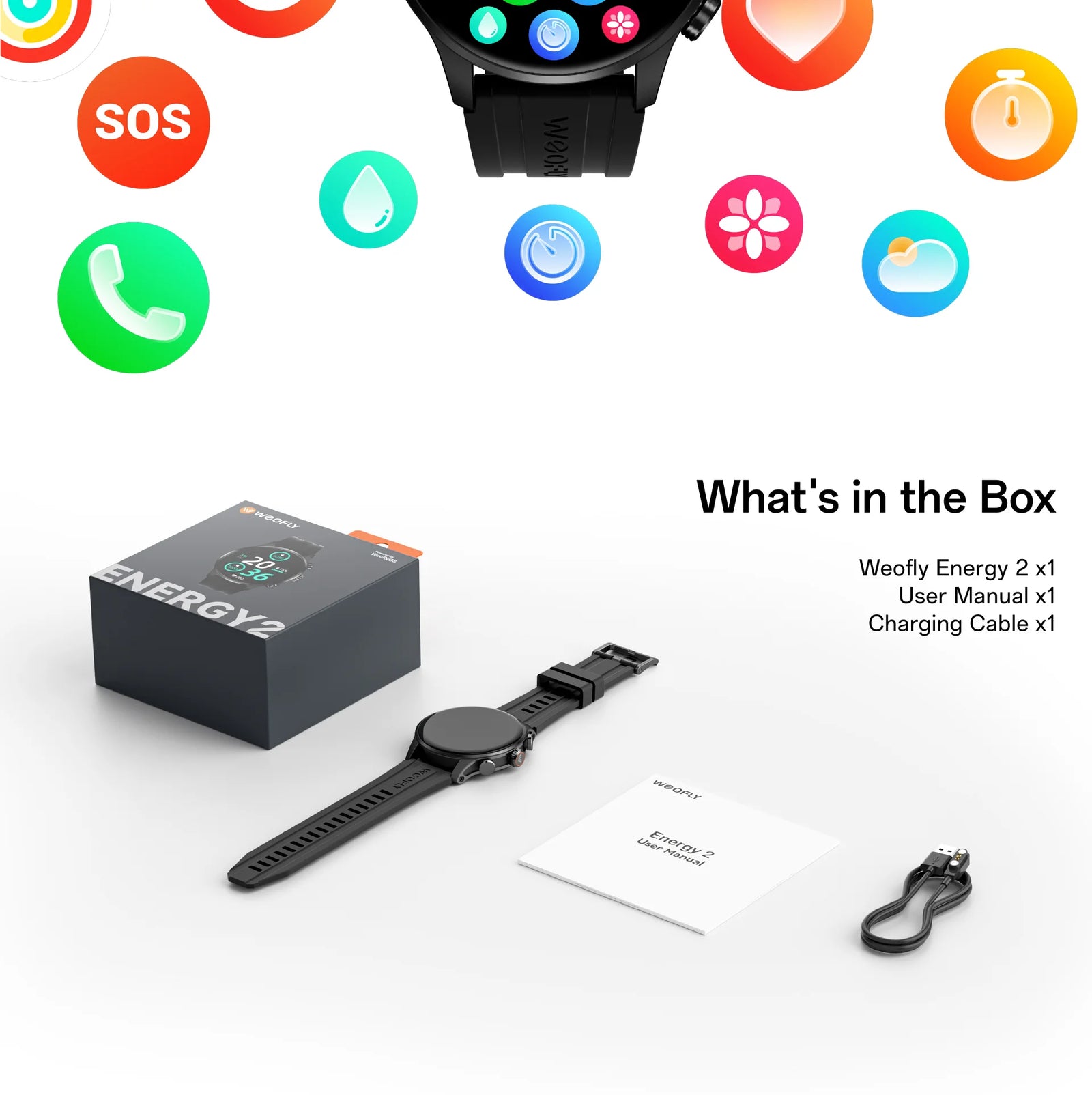 Weofly Energy 2 Smart Watch description image 10