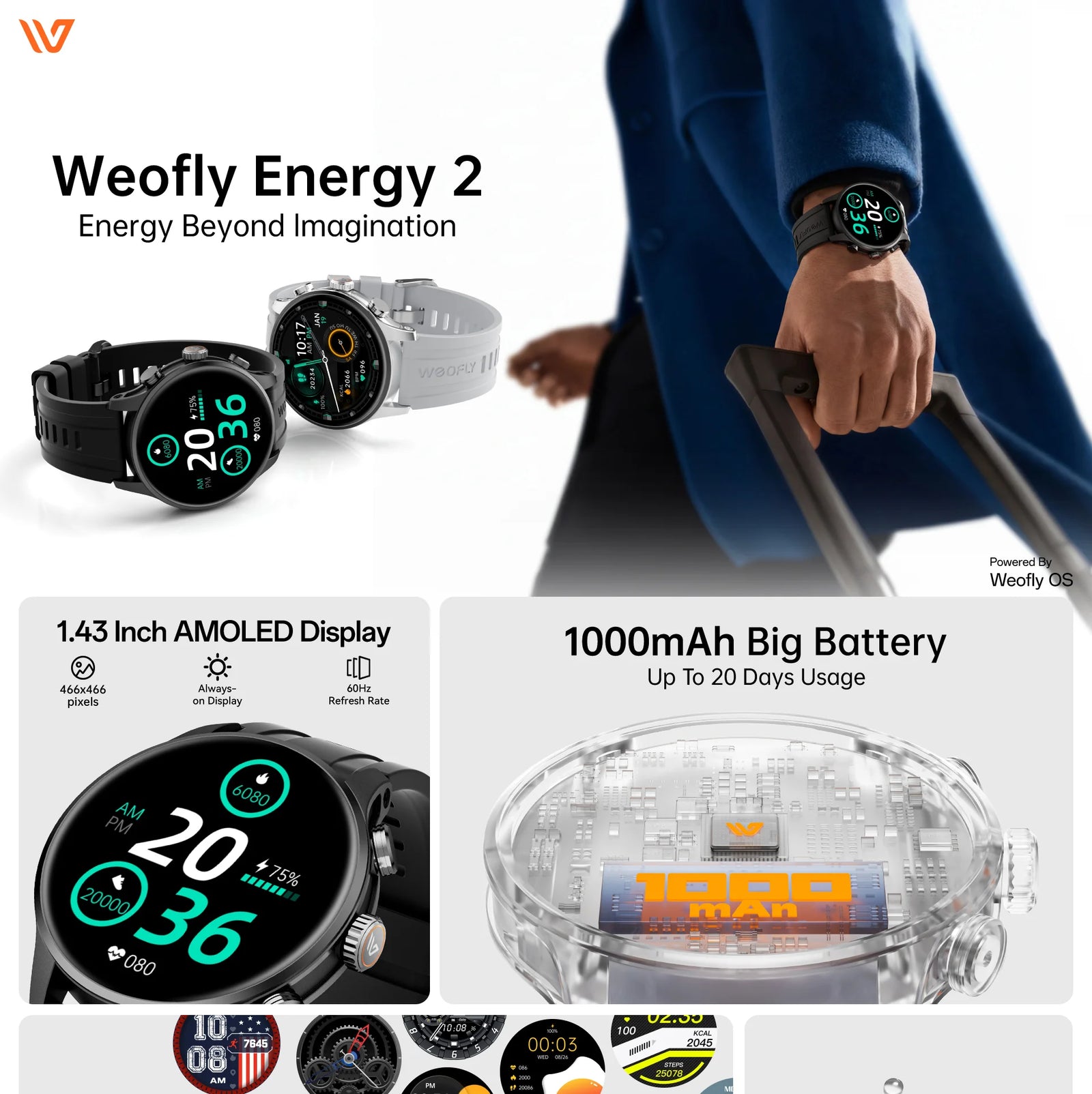 Weofly Energy 2 Smart Watch description image