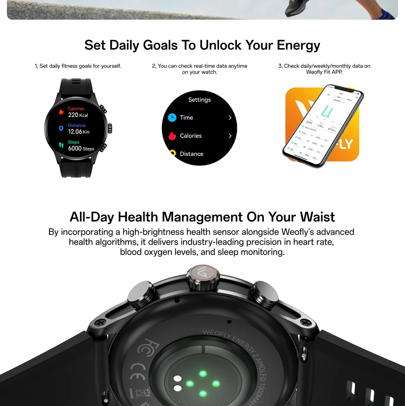 Weofly Energy 2 Smart Watch description image 6