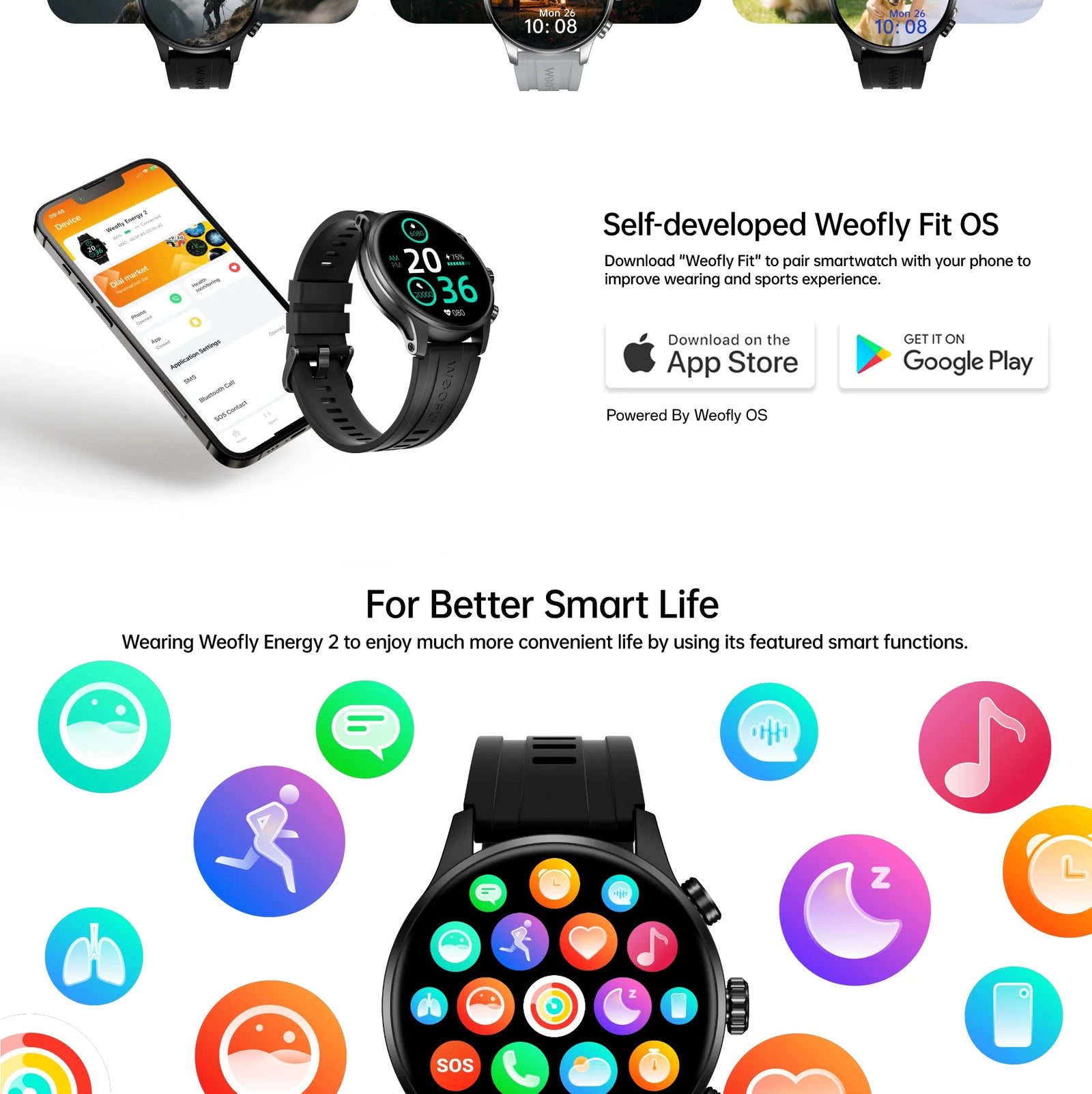 Weofly Energy 2 Smart Watch description image 9
