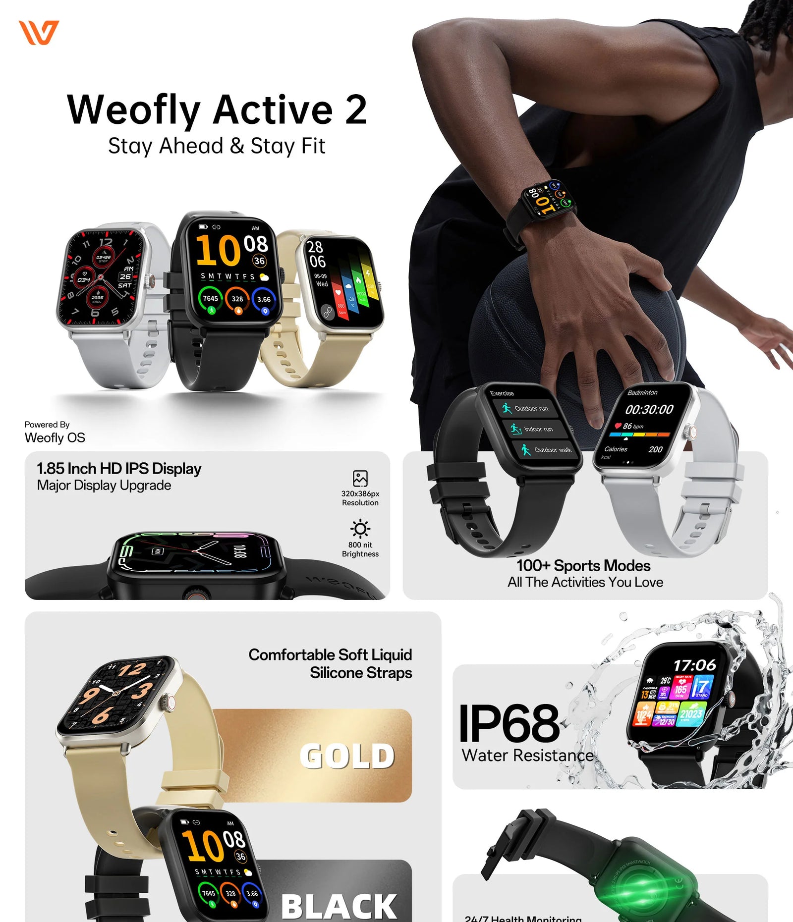 Weofly Active 2 Smartwatch