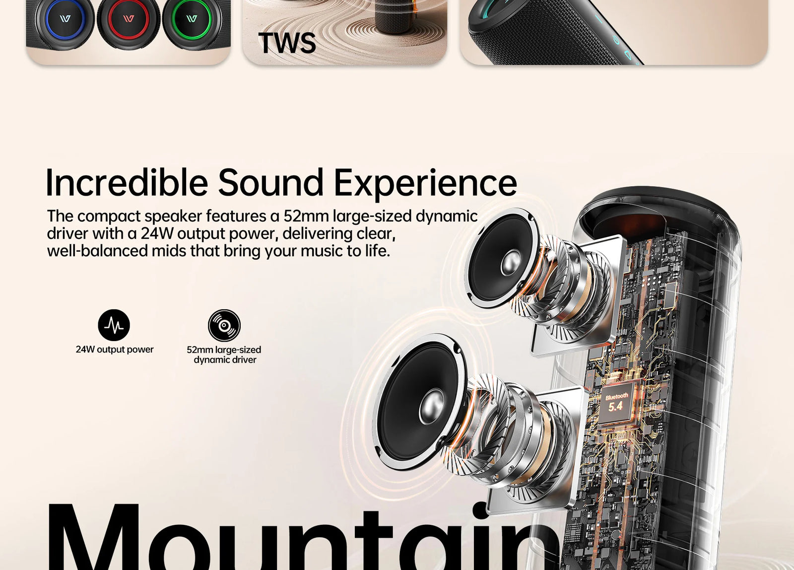 Weofly Mountain Speaker description image 3