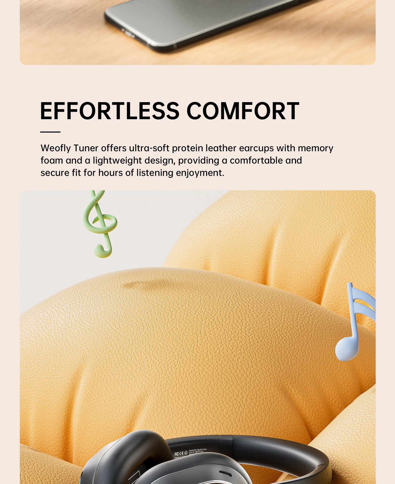 Weofly Tuner ANC Headphones description image 14