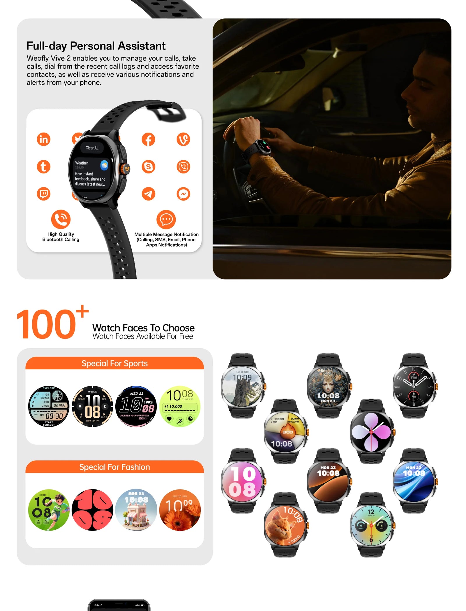 Weofly Vive 2 Smart Watch description image 8